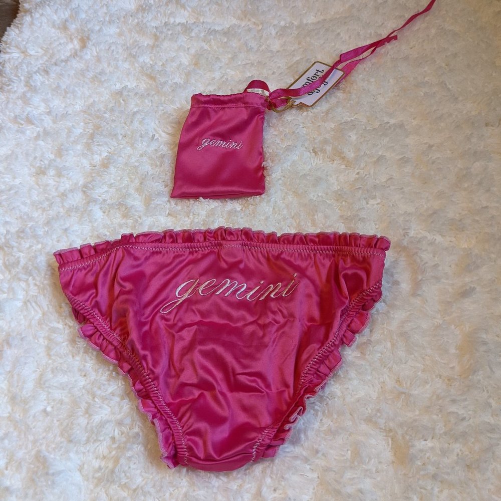 NWT (XS) - AERIE Satin GEMINI Panties with Pouch